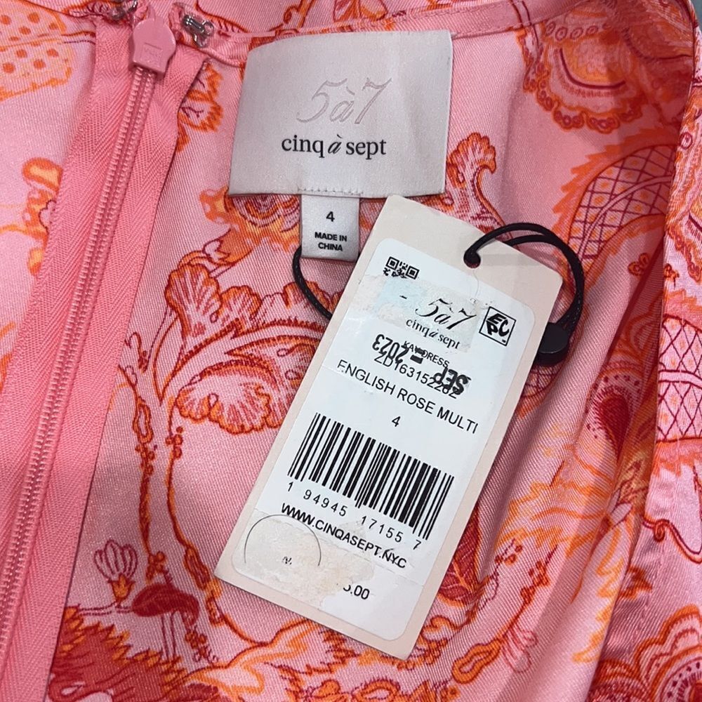NWT Cinq a Sept Kay Midi Dress Size 4 - Picture 14 of 16